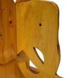 Design suédois vintage Éléphant à bascule en bois Design des années 80
