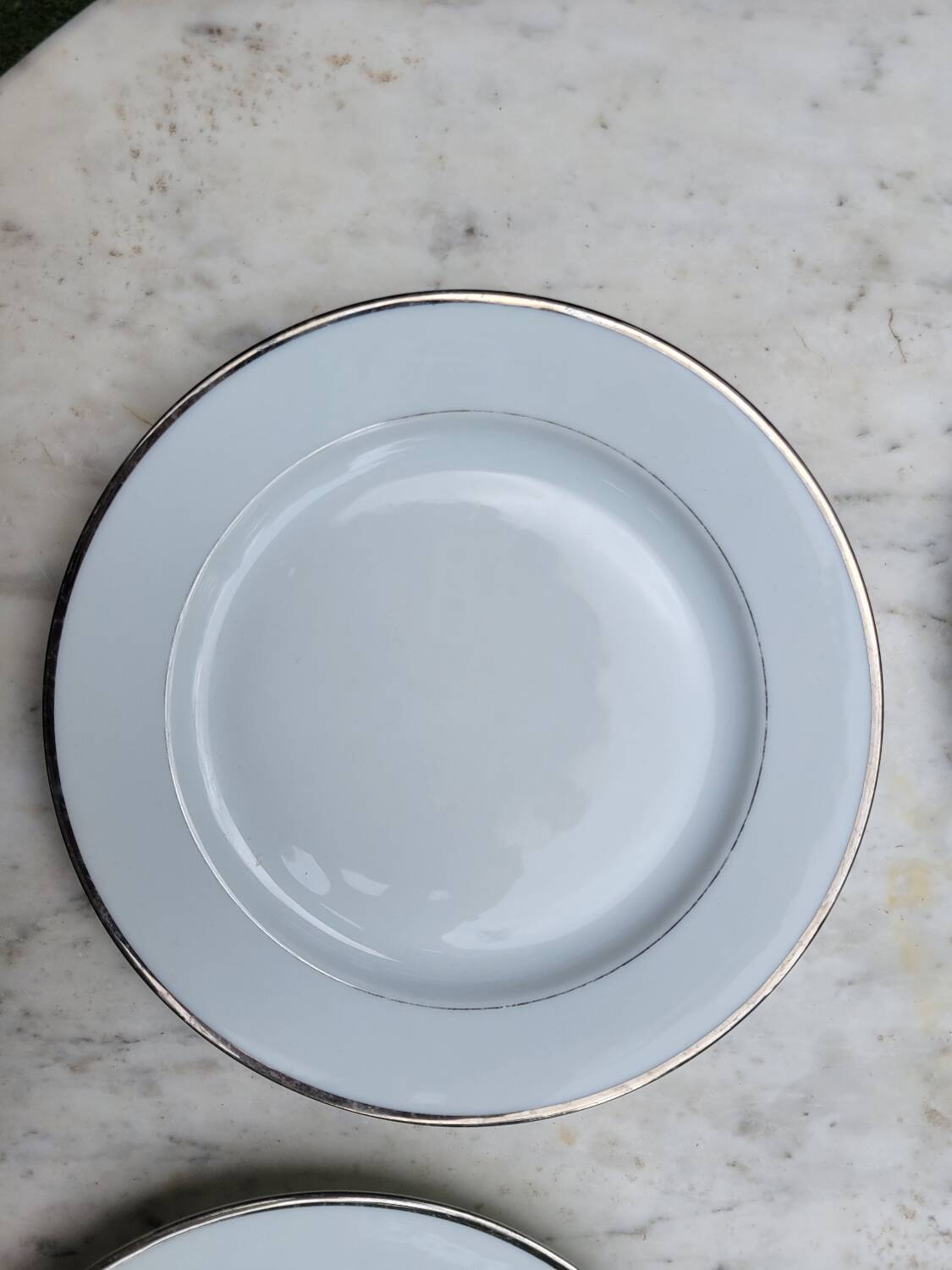 5 Bernardeau Limoges porcelain dessert plates