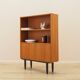 Danish teak-veneered bookcase with a bar and adjustable shelves, 1970s.