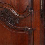 Large French antique carved bridal Armoire in Louis XVI style, 1850