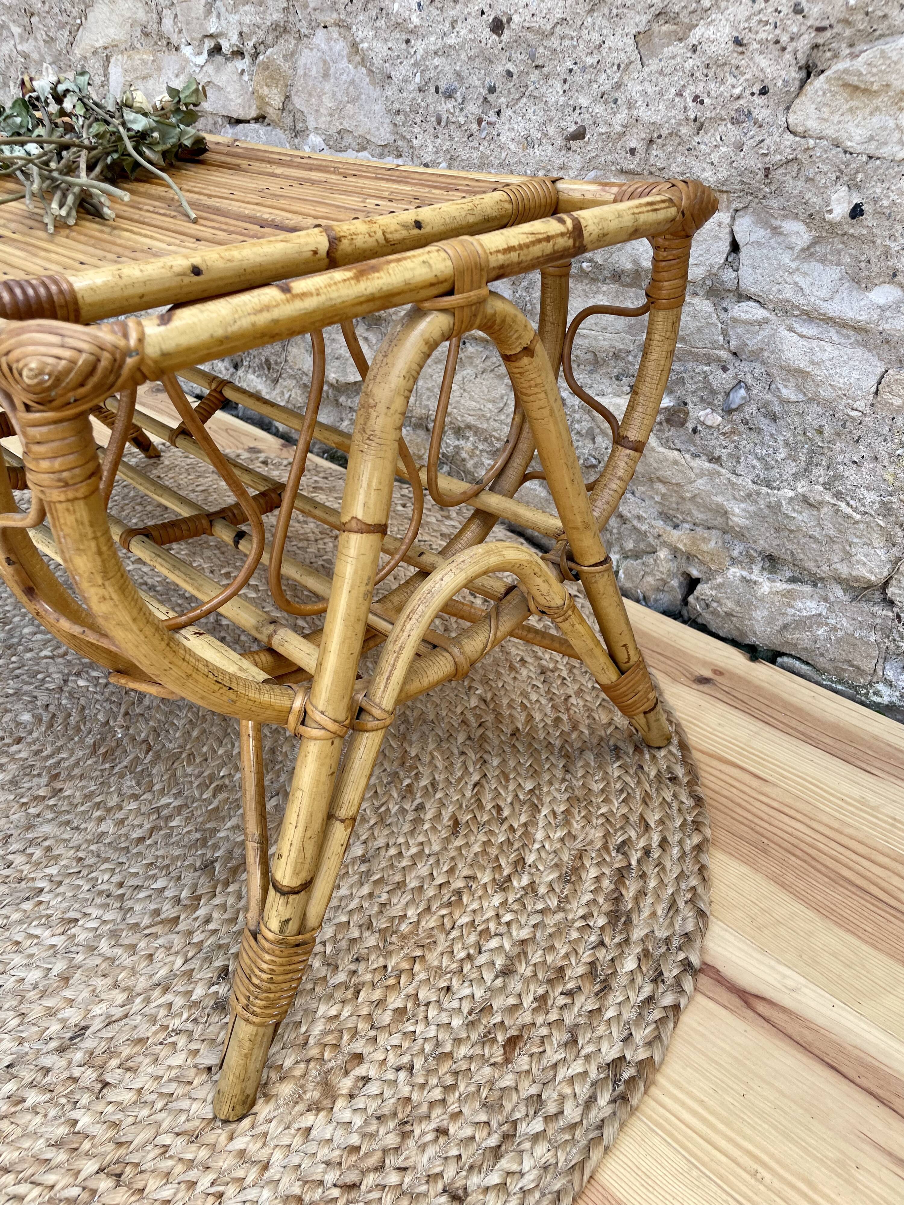 Bamboo coffee table