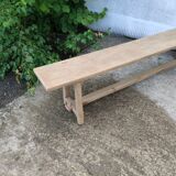 Large oak farmhouse bench