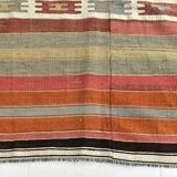 Red & Brown Turkish Kilim Rug 140x243Cm SK 35178