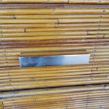 Rattan chest of drawers from the 50s