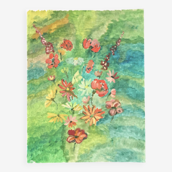 Floral arrangement painting