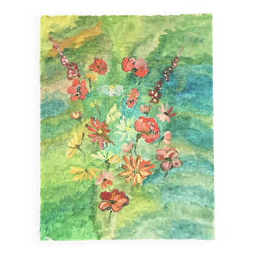 Floral arrangement painting