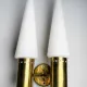 Brass Coloured Double Wall Lamp By Hans-Agne Jakobsson For Markaryd, Sweden, 1960S