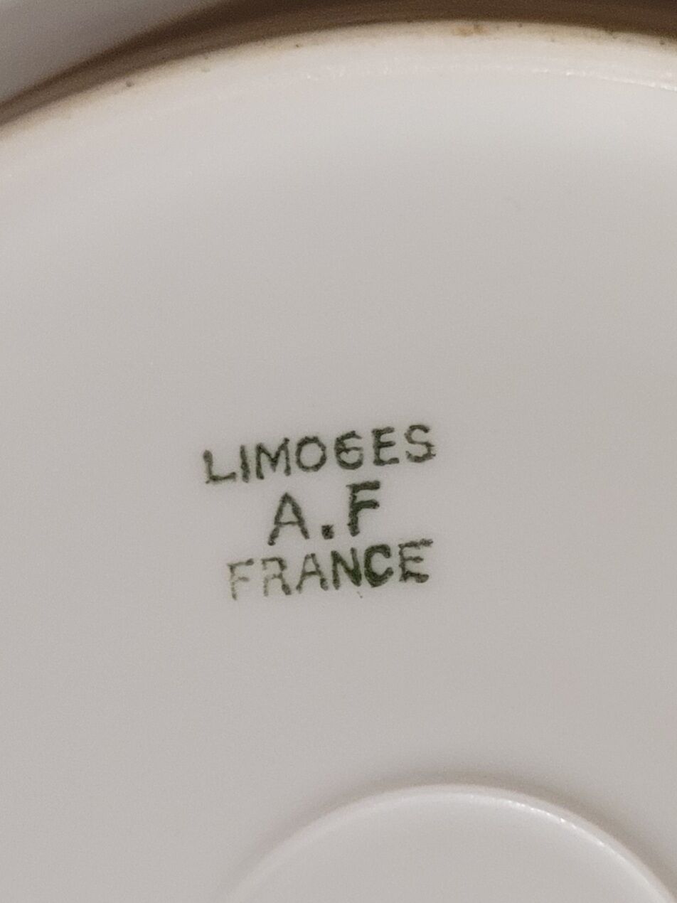 9 dessert plates - old