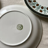 Boch La Louvière plates walnut model