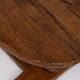 Sculptural French Oak Corkscrew Leg Coffee Table, France 1950s