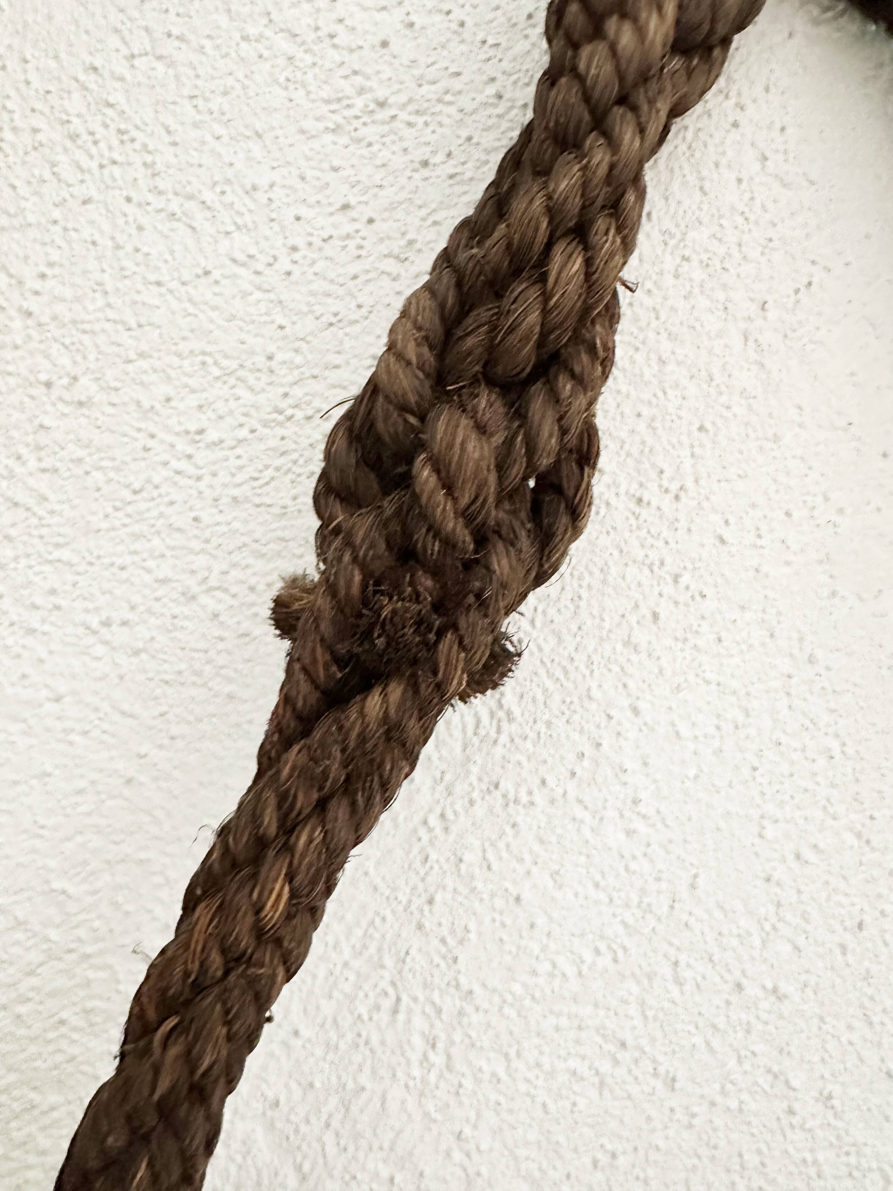 Fishing floats made of blown glass, cork, and rope. France, 1960s.