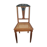 Chaise cannée art déco relookée