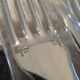 10 Christofle Atlantide silver-plated table forks 20.7cm
