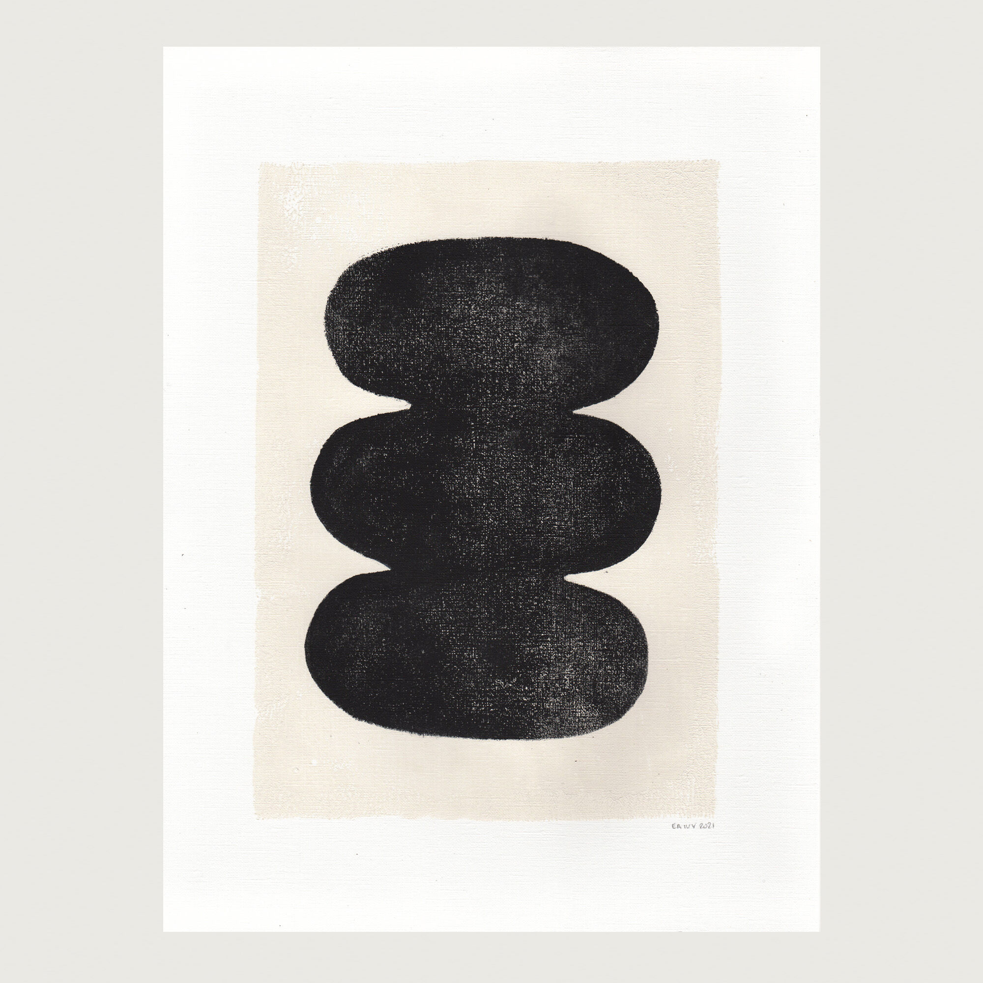 Painting on paper • illustration M518 • signed Eawy