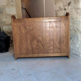 Wooden church bench