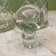 Baccarat beautiful pair of cut crystal carafes with crossed bevels | decanter