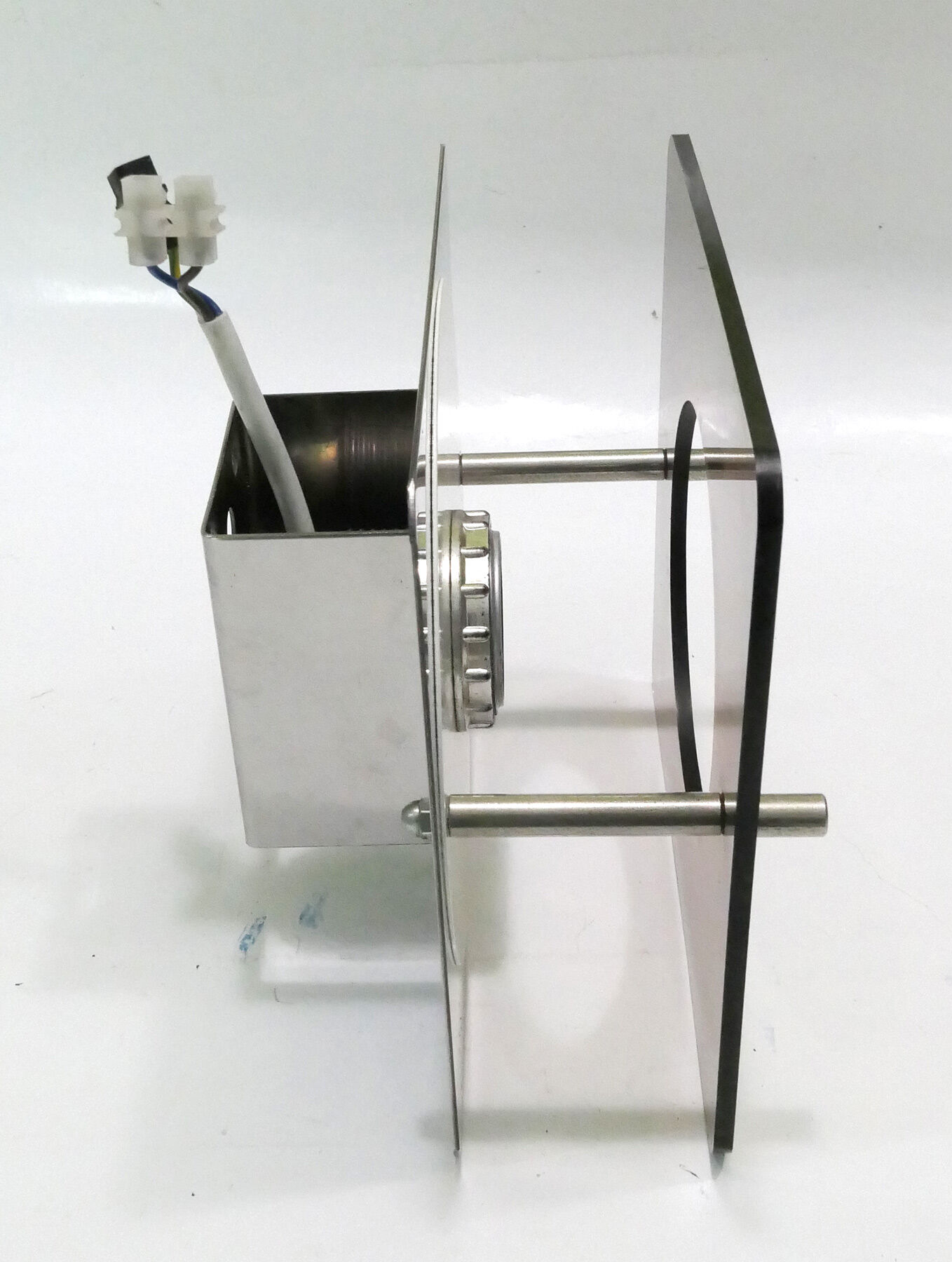2 wall lamps metal and plexiglass of Jocelyne Trocmé for Oxar 1970