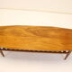 Table basse en teck avec support de magazine