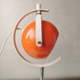 Vintage orange lamp space age, eyeball, 1970