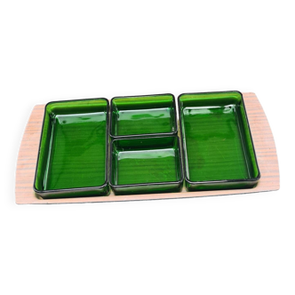 Set of 4 pieces and tray: Vereco