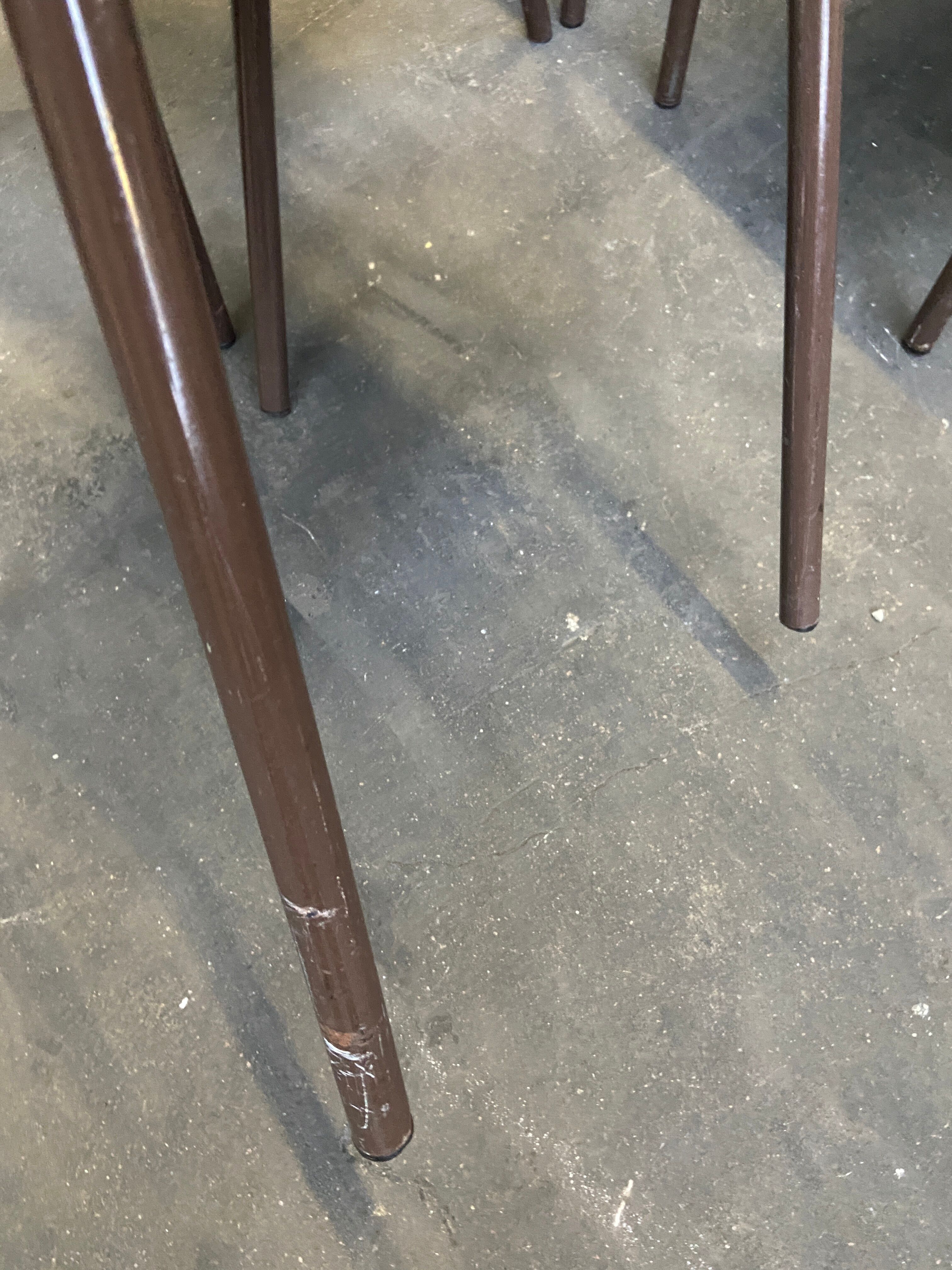 6 vintage school chairs