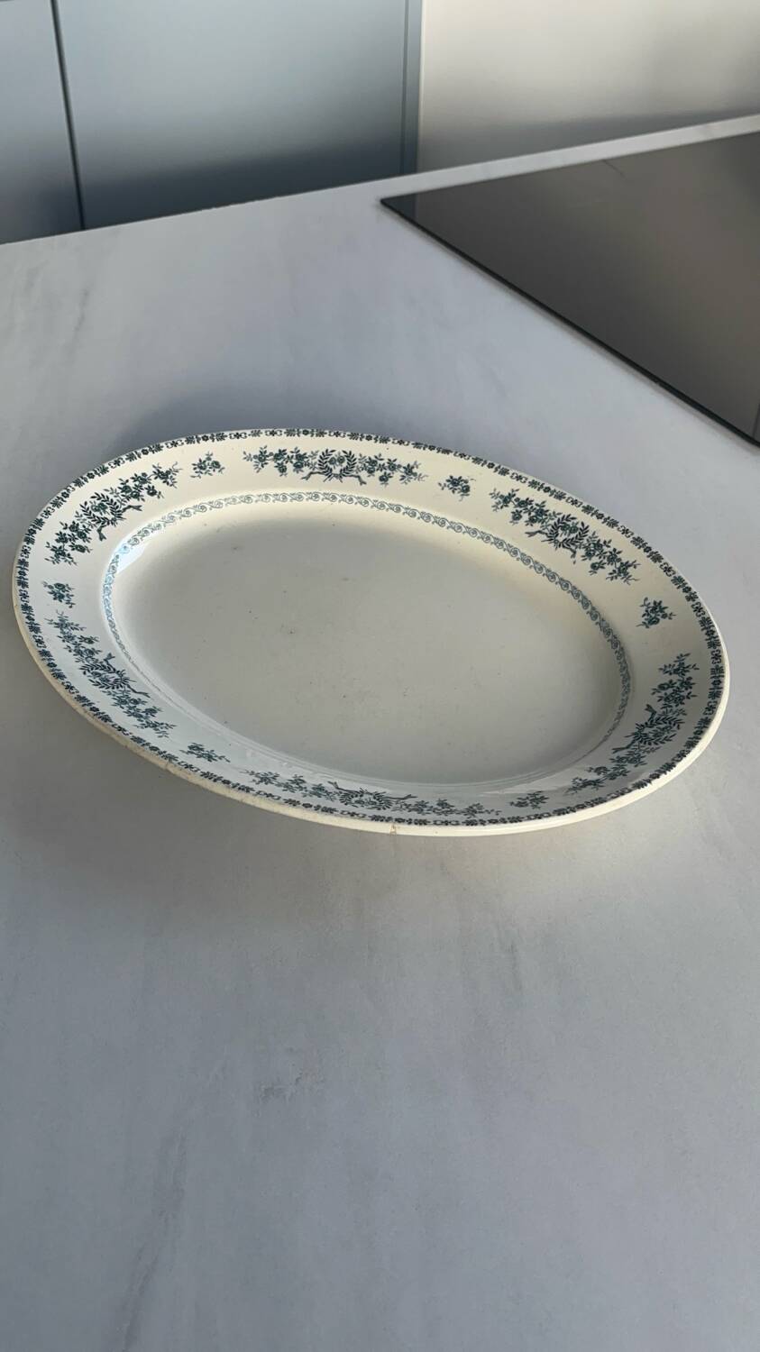 Oval iron earthenware dish, Thermidor model – S.F.G B.N.G.R. | Earthenware