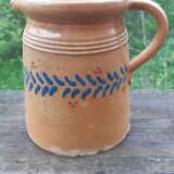 Glazed terracotta milk pot from Alsace