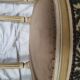 5 chaises en bois laqué blanc style Louis XVI