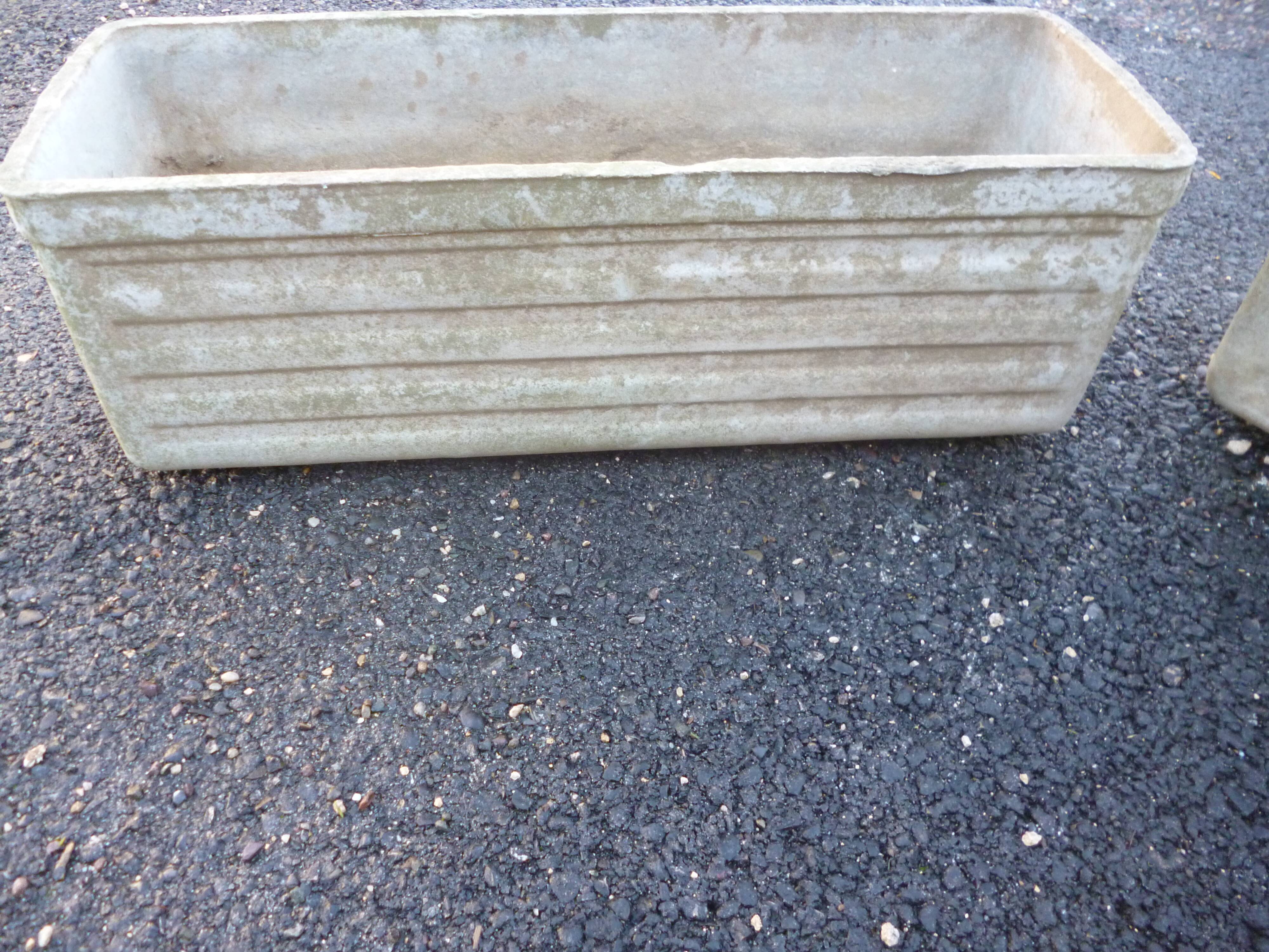 Pair of fiber cement gardeners