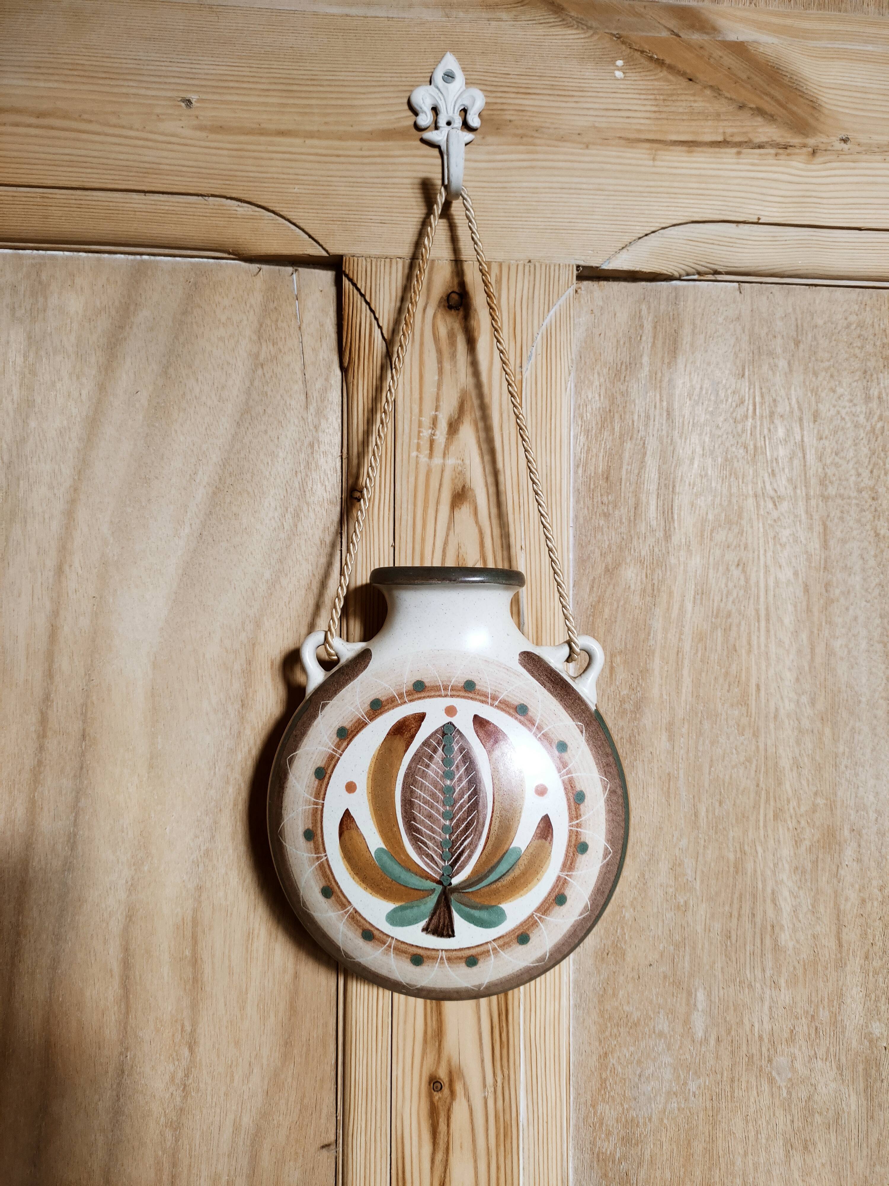 Ethnic ceramic wall vase