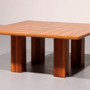Exquisite Walnut Coffee Table – A Masterpiece of Italian Modernis