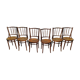 Set of 6 wooden chair - bistrot - terrace - vintage