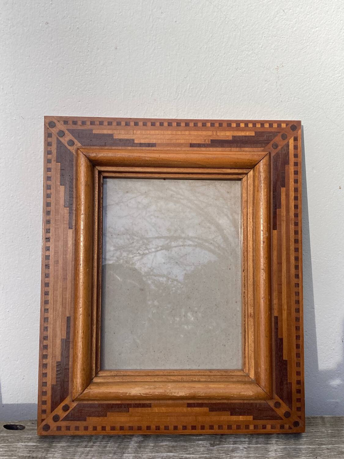 Marquetry wooden frame 30x36