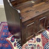 Banc coffre anglais en sapin moderne