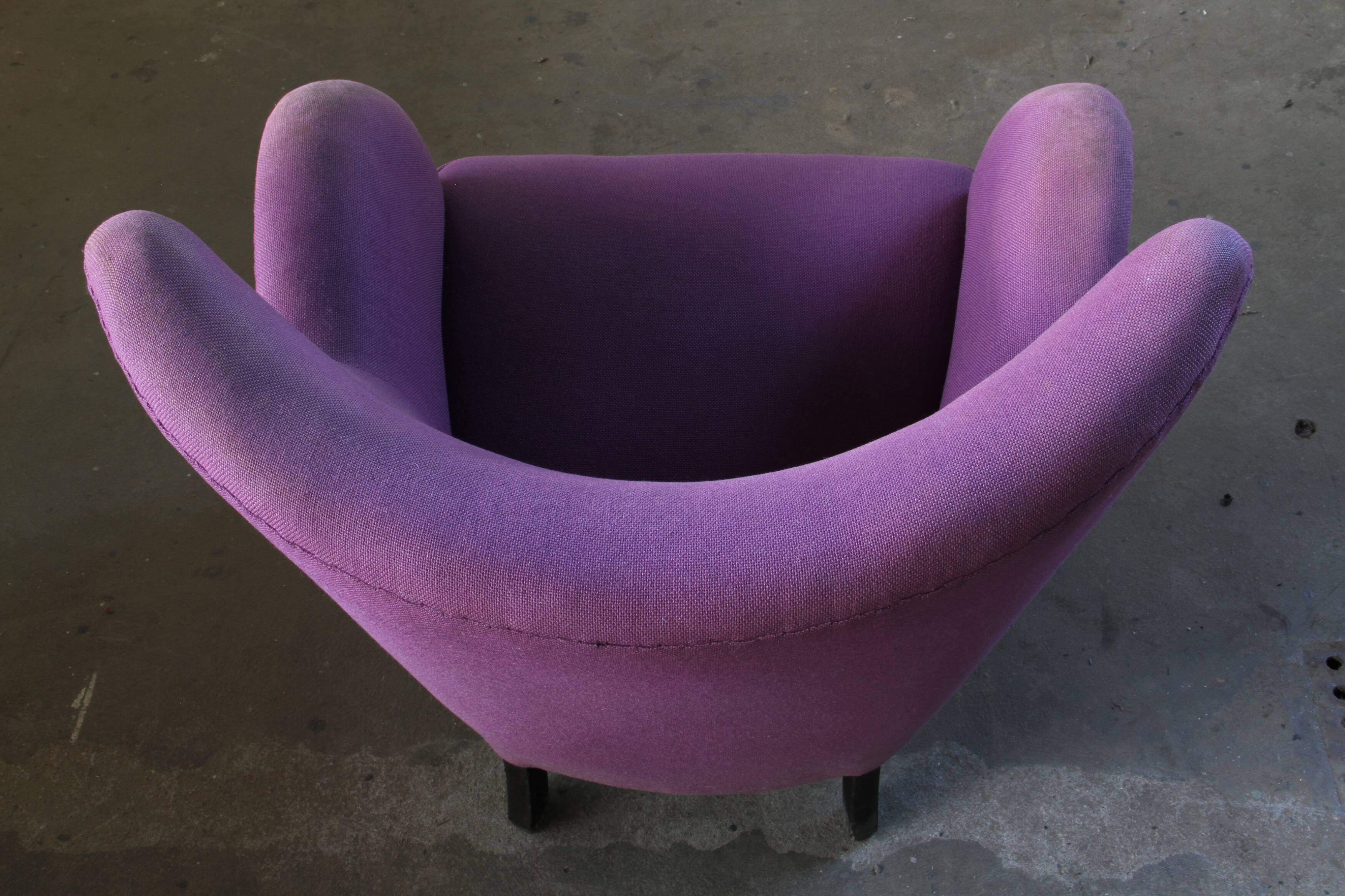 Vintage Danish 1930s club lounge chair, style of Fritz Hansen & Flemming Lassen