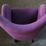 Vintage Danish 1930s club lounge chair, style of Fritz Hansen & Flemming Lassen