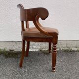 19th-century mahogany office chair