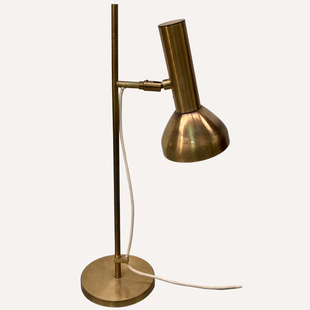 Brass desk or table lamp by Koch & Lowy for OMI, Germany 1960s-1970s