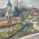 Village landscape by Gaston Laborde (1892-1965)
