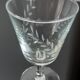 Set of 9 wine glasses in crystalline engraved 60s