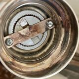 Silver metal pepper mill