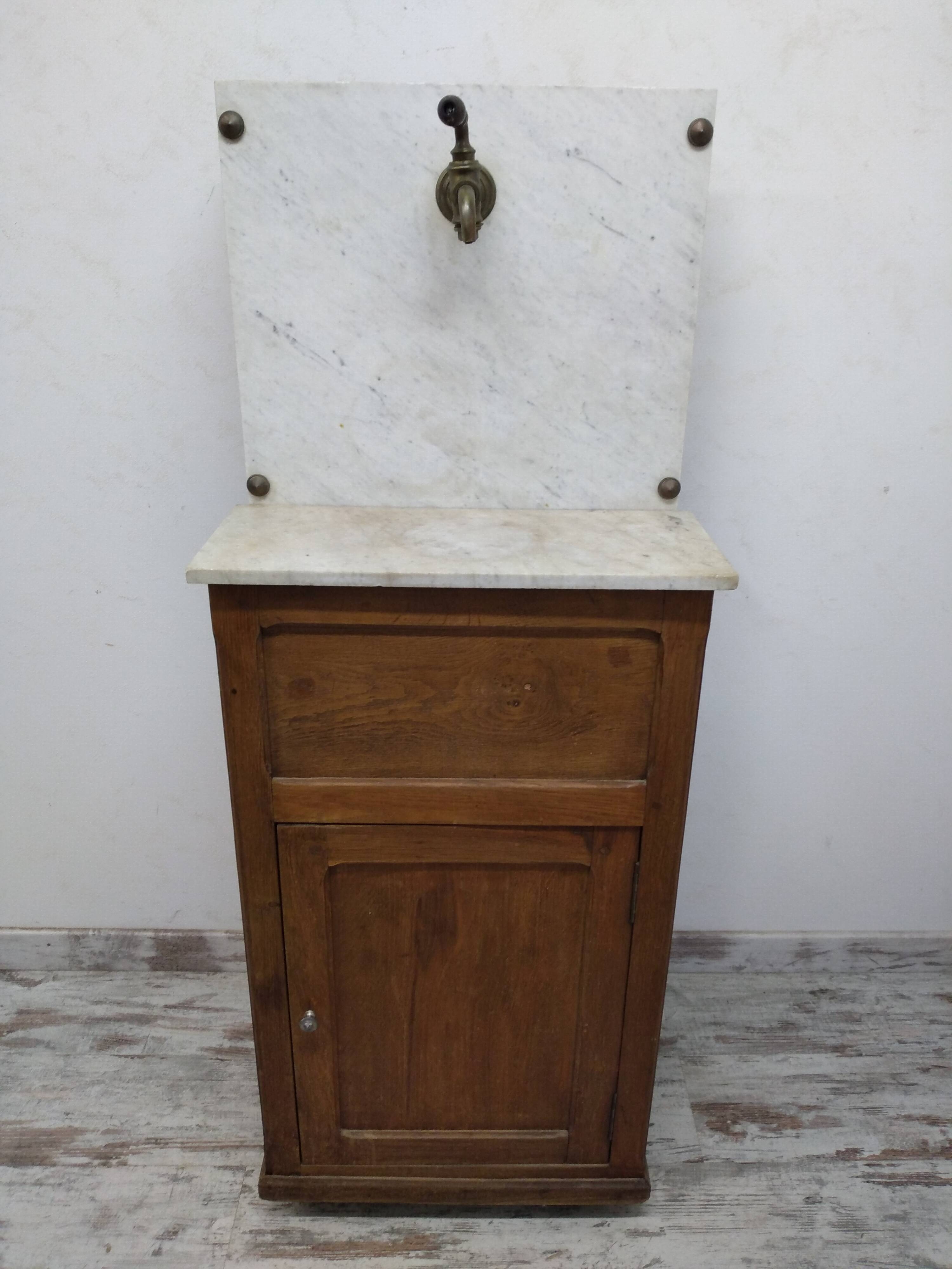 Bathroom furniture with marble
