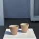 Set of 2 cups / mug Indonesian ceramic (matte brown)