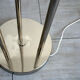 Space Age floor lamp vntage glass and chromed metal, 1970s