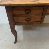 Provincial desk made of solid cherry wood, 20th century.