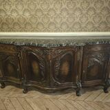 Unique piece burr walnut sideboard