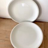 3 Flat beige plates Bauscher Weiden