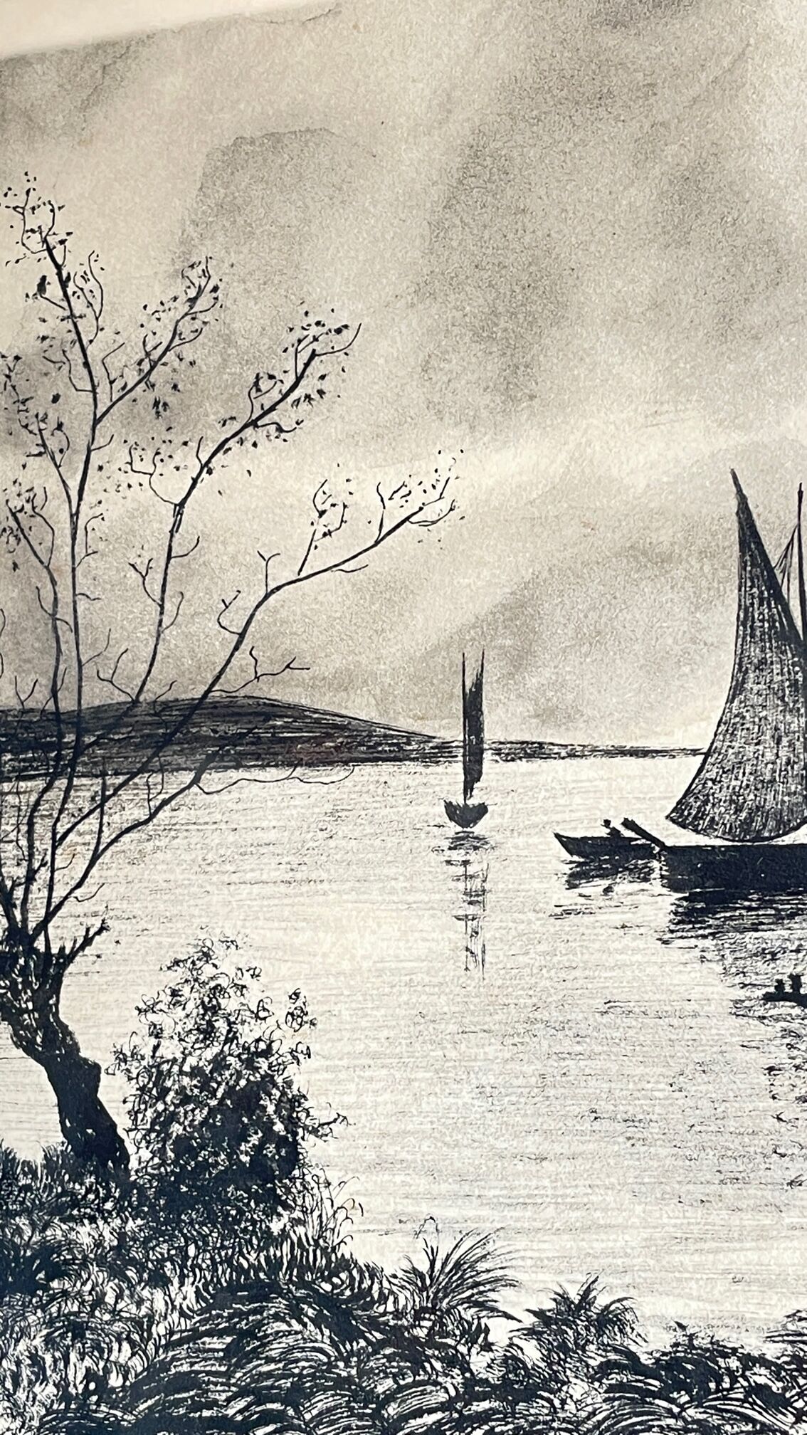 Painting india ink on paper 1928