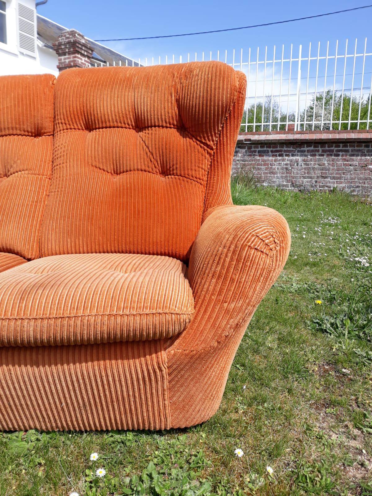 Steiner corduroy sofa