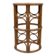 Vintage rattan and cane gueridon – 1970s